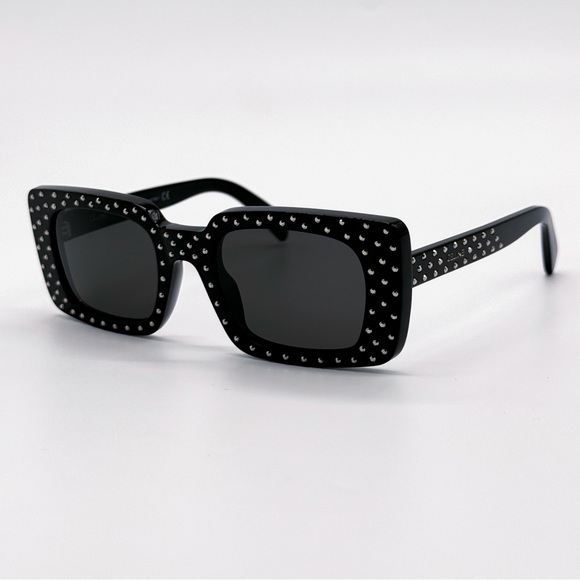 NEW CELINE CL4213IS 01A SUNGLASSES SQUARE BLACK WOMEN CELINE EYEWEAR - Picture 3 of 12